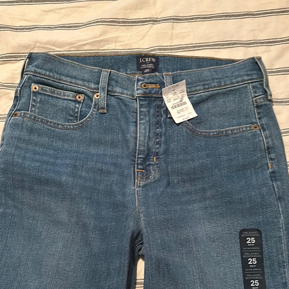 J. Crew Blue Boyfriend Jeans - Picture 2 of 5
